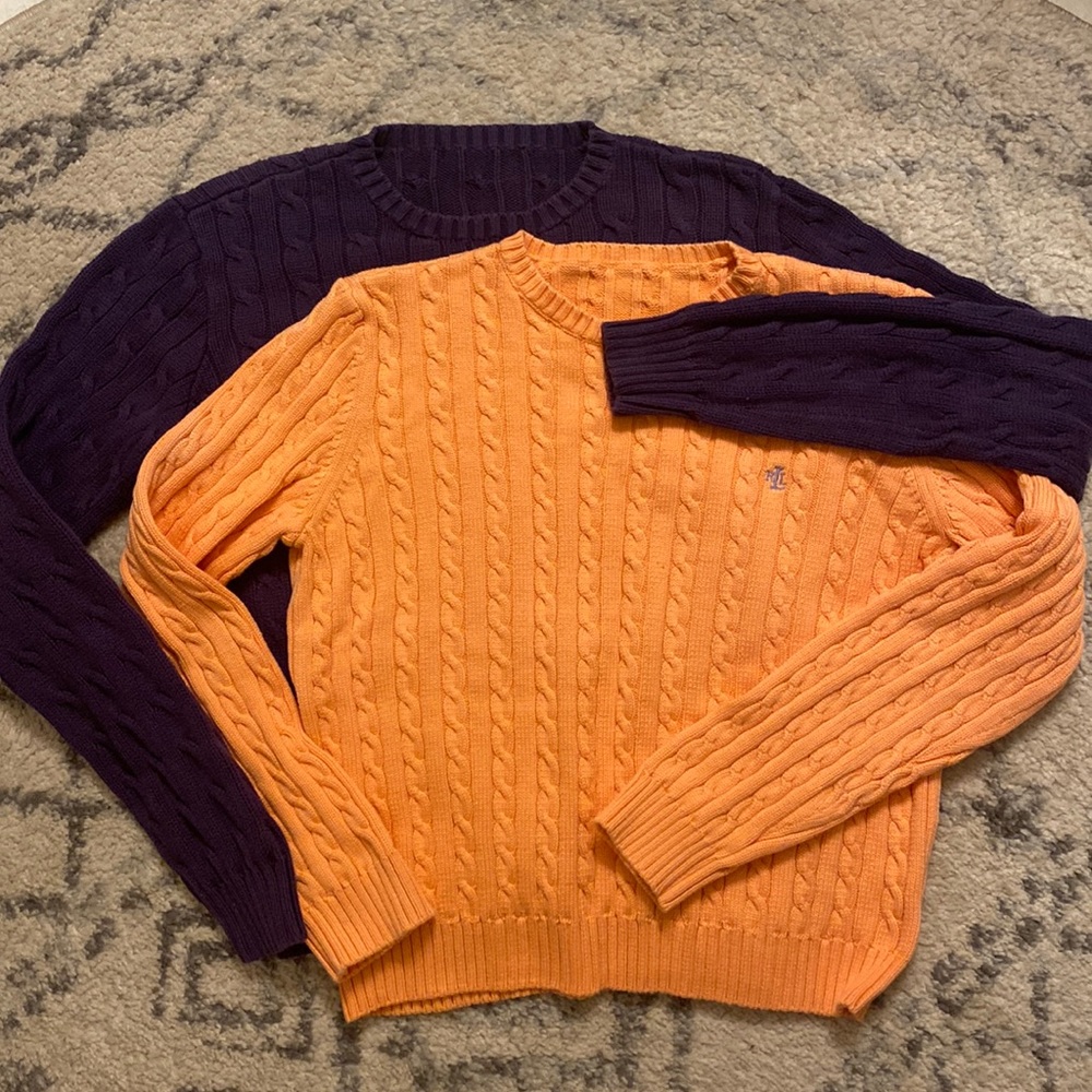 Pair of women’s Ralph Lauren sweaters